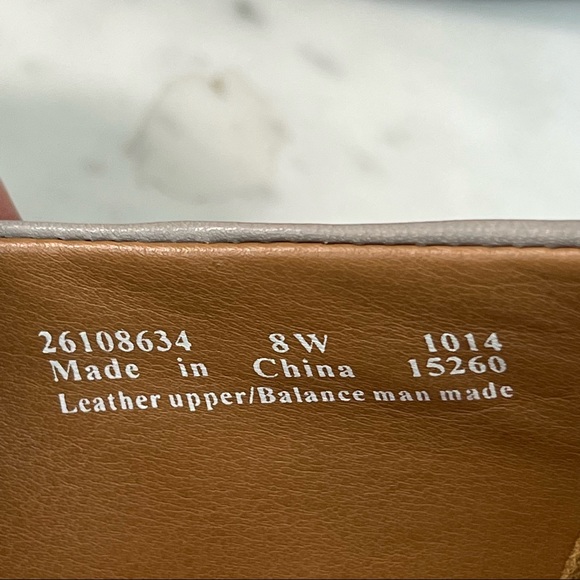 CLARKS COLLECTION Loafers Penny Vintage Leather Gray Size 8W - Picture 6 of 6